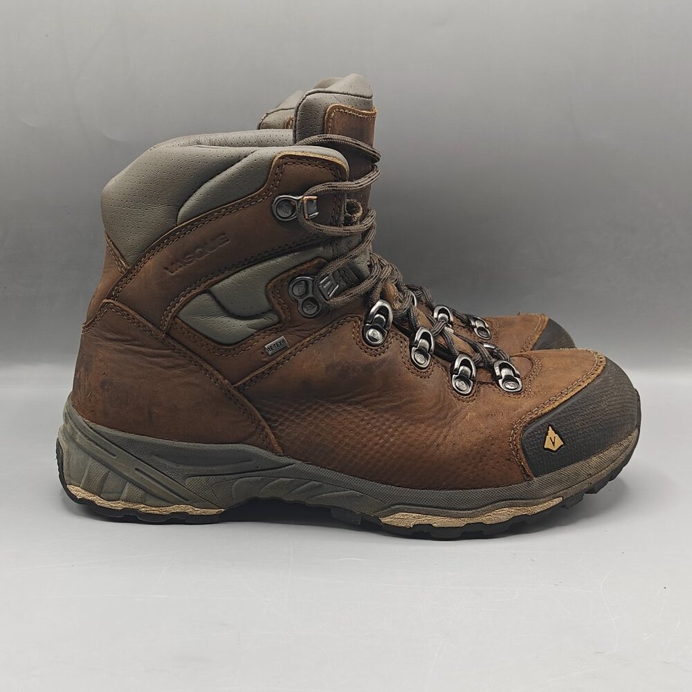 Vasque St. Elias GTX Hiking Boots Women's Size 8.5 W Brown Leather Waterproof